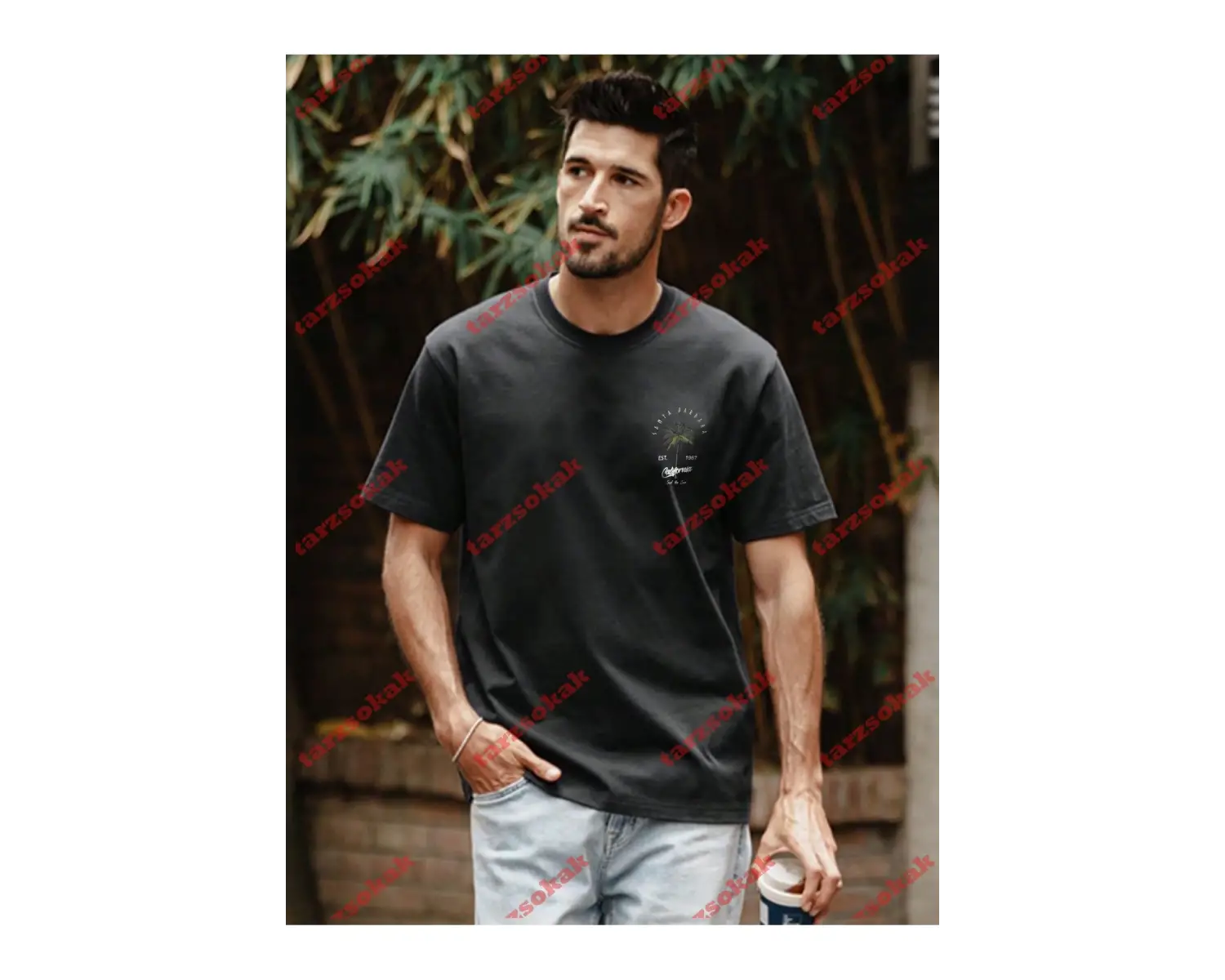 Model 3514 Erkek Yazlık Yuvarlak Yaka Kısa Kollu Günlük Tişört, Yaz