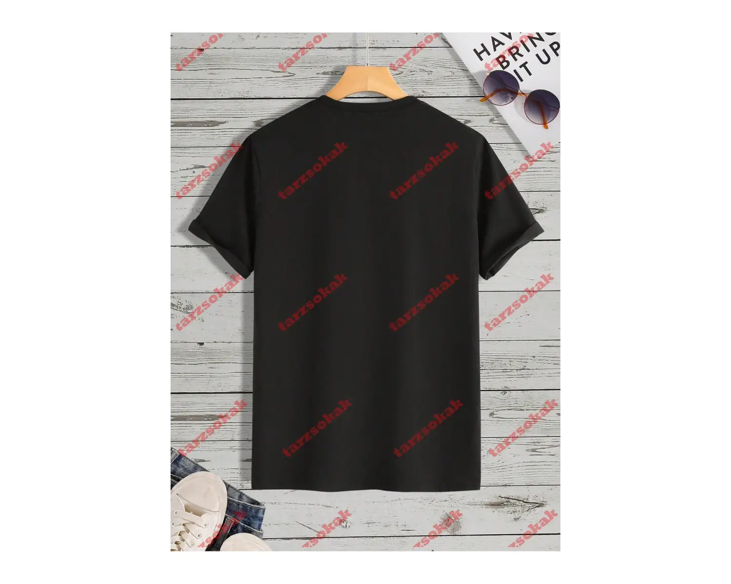 Model 3515 Erkek Yazlık Yuvarlak Yaka Kısa Kollu Günlük Tişört, Yaz