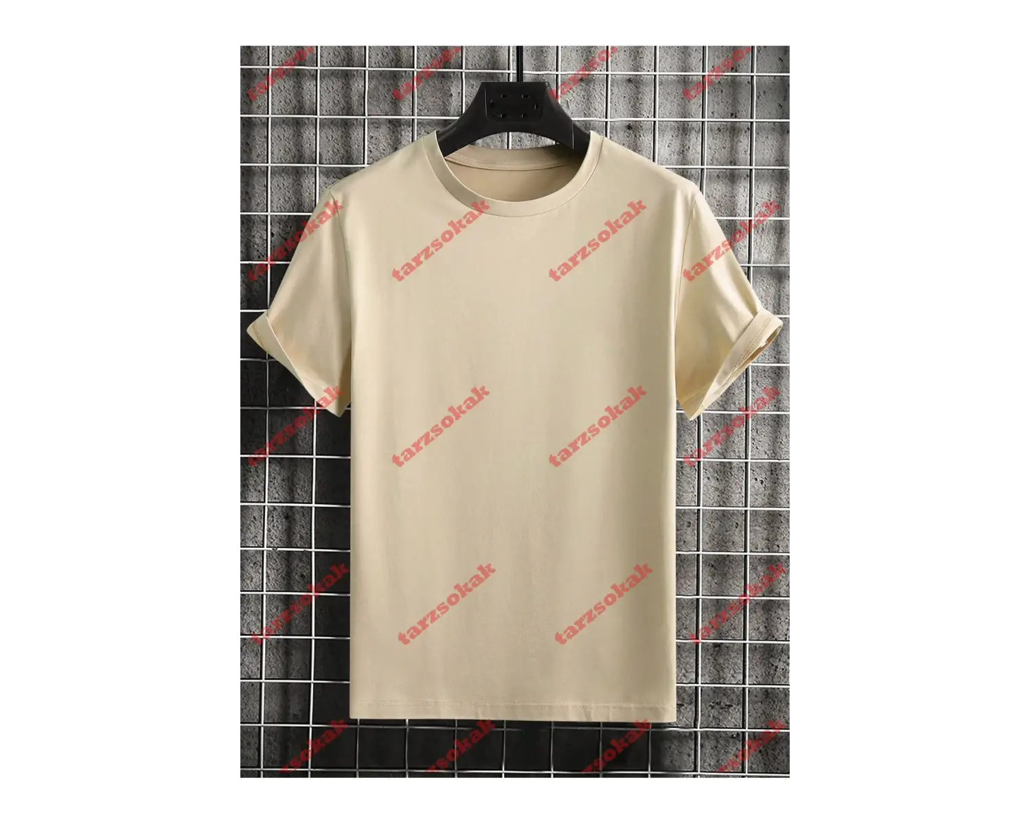 Model 3517 Erkek Yazlık Yuvarlak Yaka Kısa Kollu Günlük Tişört, Yaz