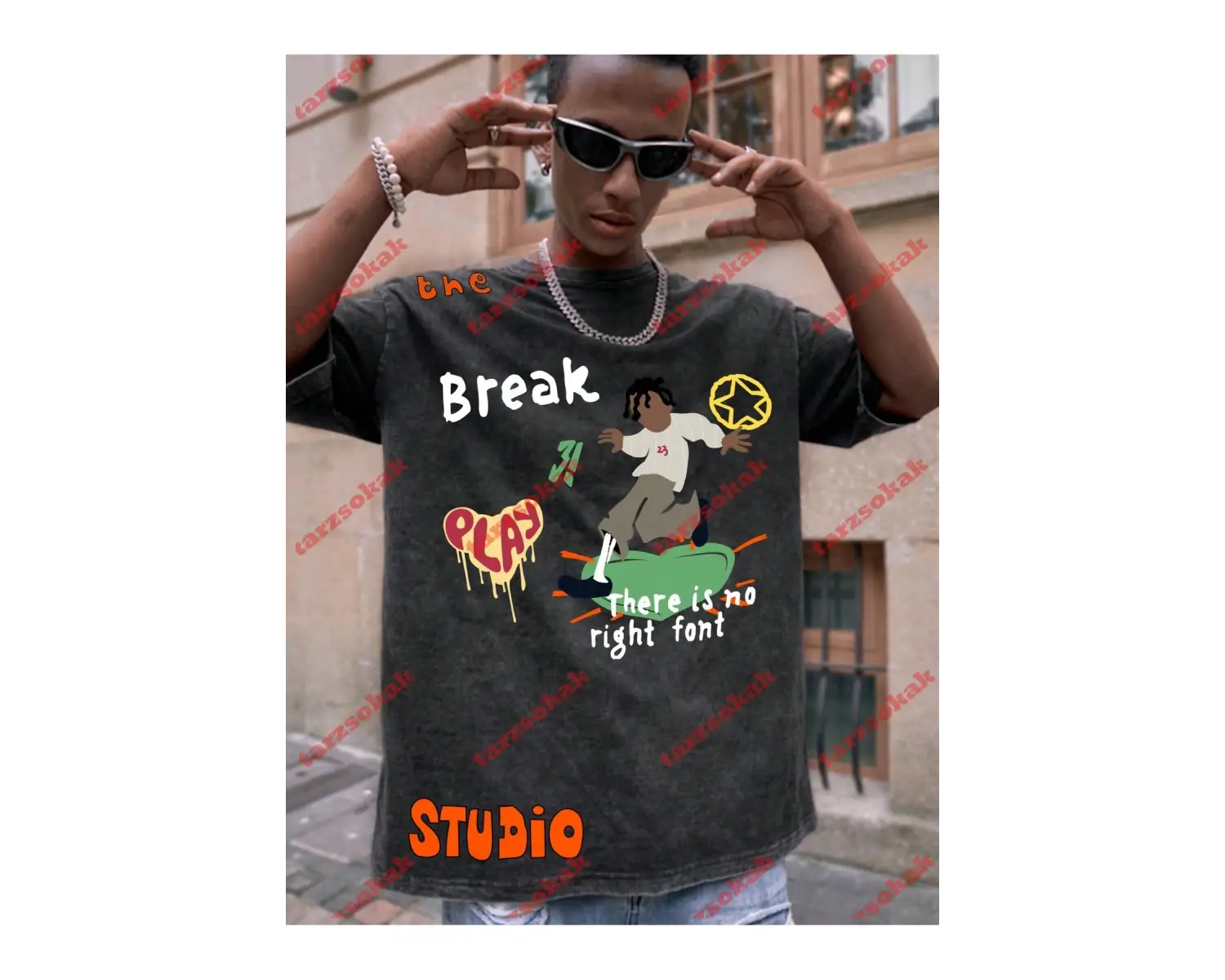 Model 3519 Erkek Yazlık Yuvarlak Yaka Kısa Kollu Günlük Tişört, Yaz