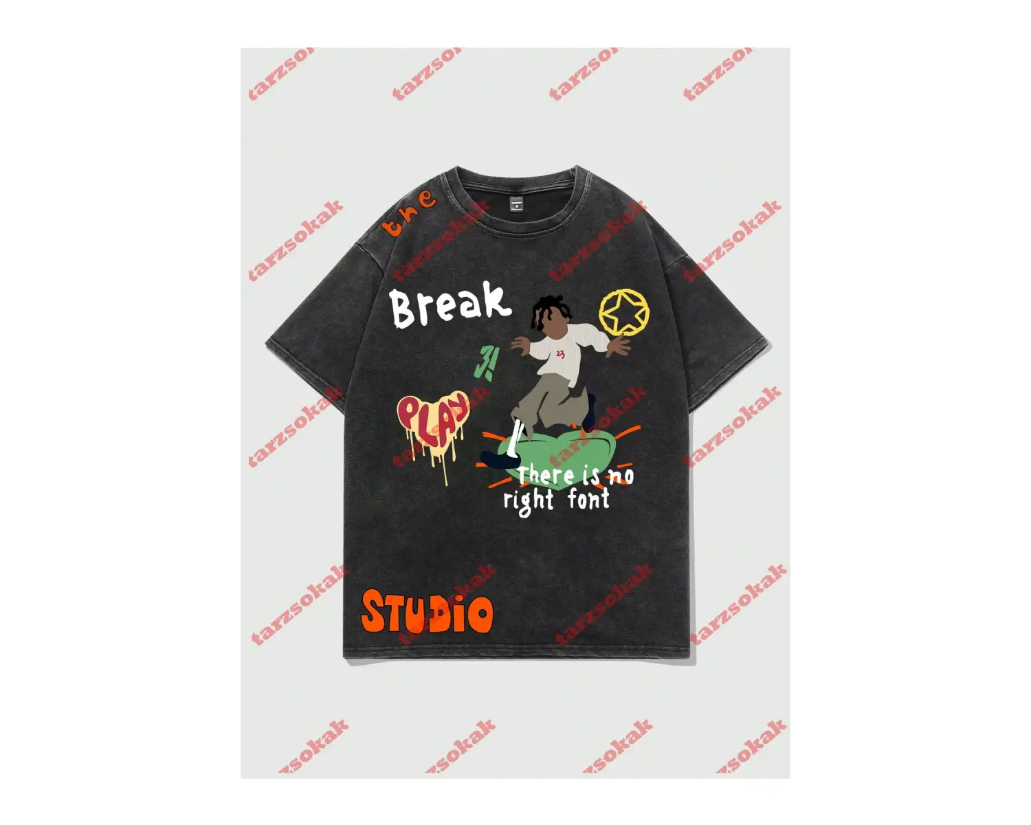 Model 3519 Erkek Yazlık Yuvarlak Yaka Kısa Kollu Günlük Tişört, Yaz