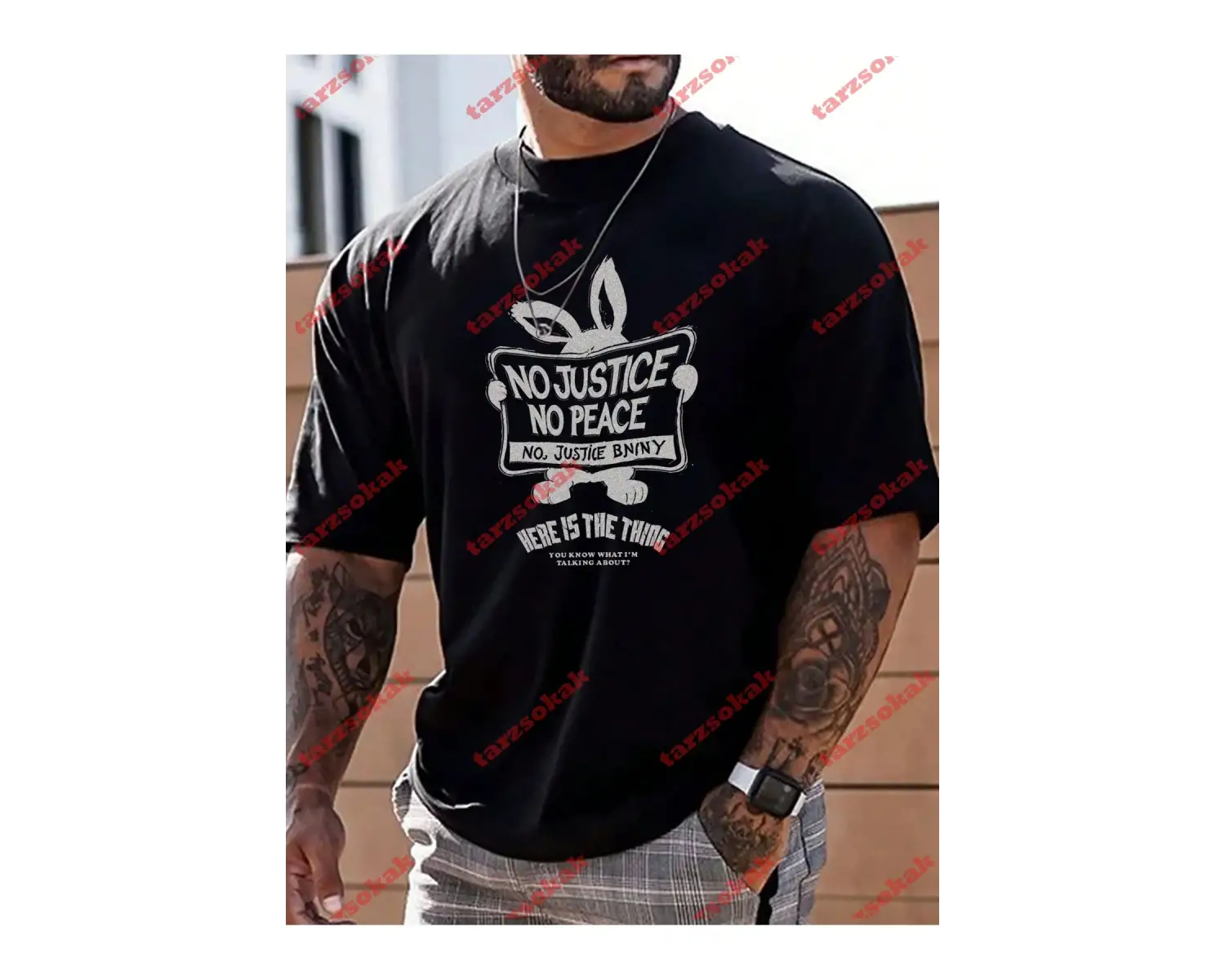 Model 3523 Erkek Yazlık Yuvarlak Yaka Kısa Kollu Günlük Tişört, Yaz