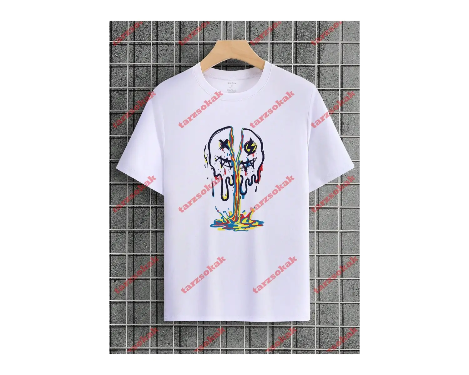 Model 3525 Erkek Yazlık Yuvarlak Yaka Kısa Kollu Günlük Tişört, Yaz