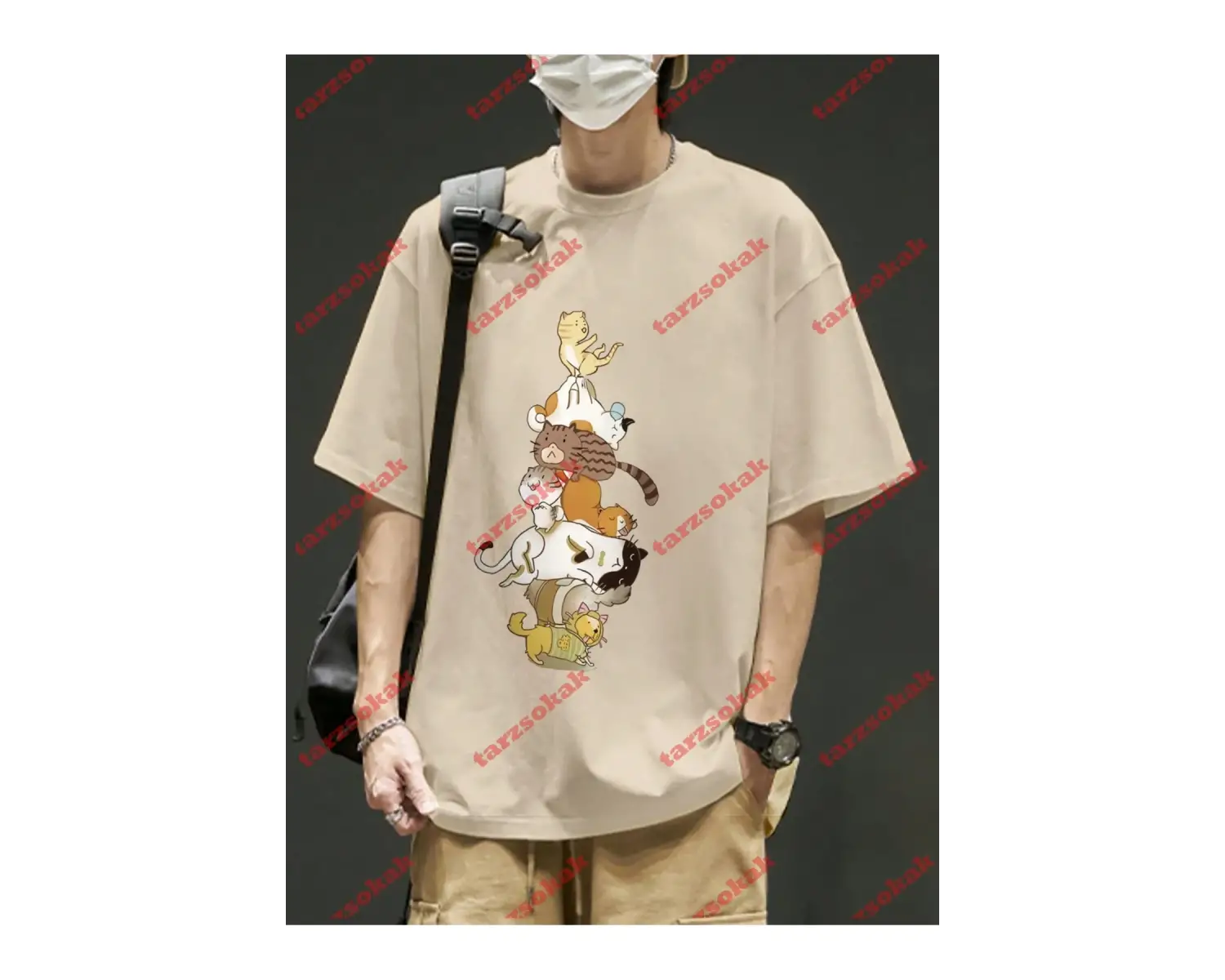 Model 3533 Erkek Yazlık Yuvarlak Yaka Kısa Kollu Günlük Tişört, Yaz