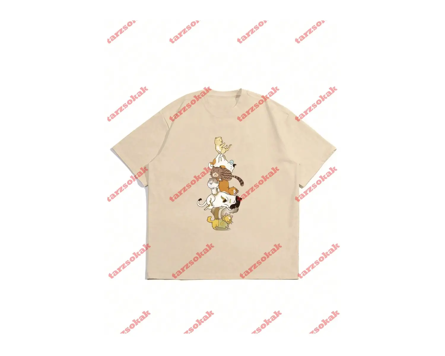 Model 3533 Erkek Yazlık Yuvarlak Yaka Kısa Kollu Günlük Tişört, Yaz