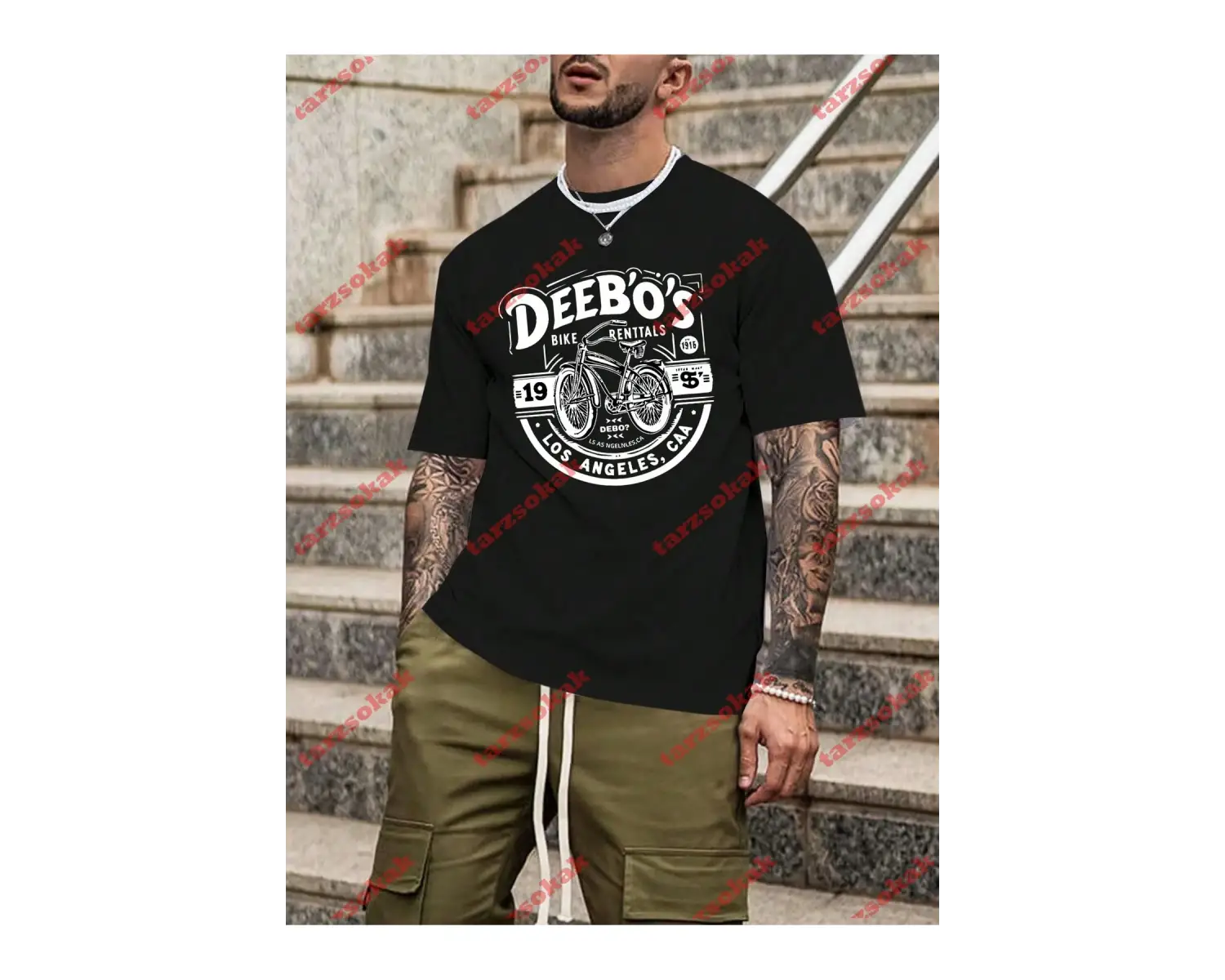 Model 3534 Erkek Yazlık Yuvarlak Yaka Kısa Kollu Günlük Tişört, Yaz