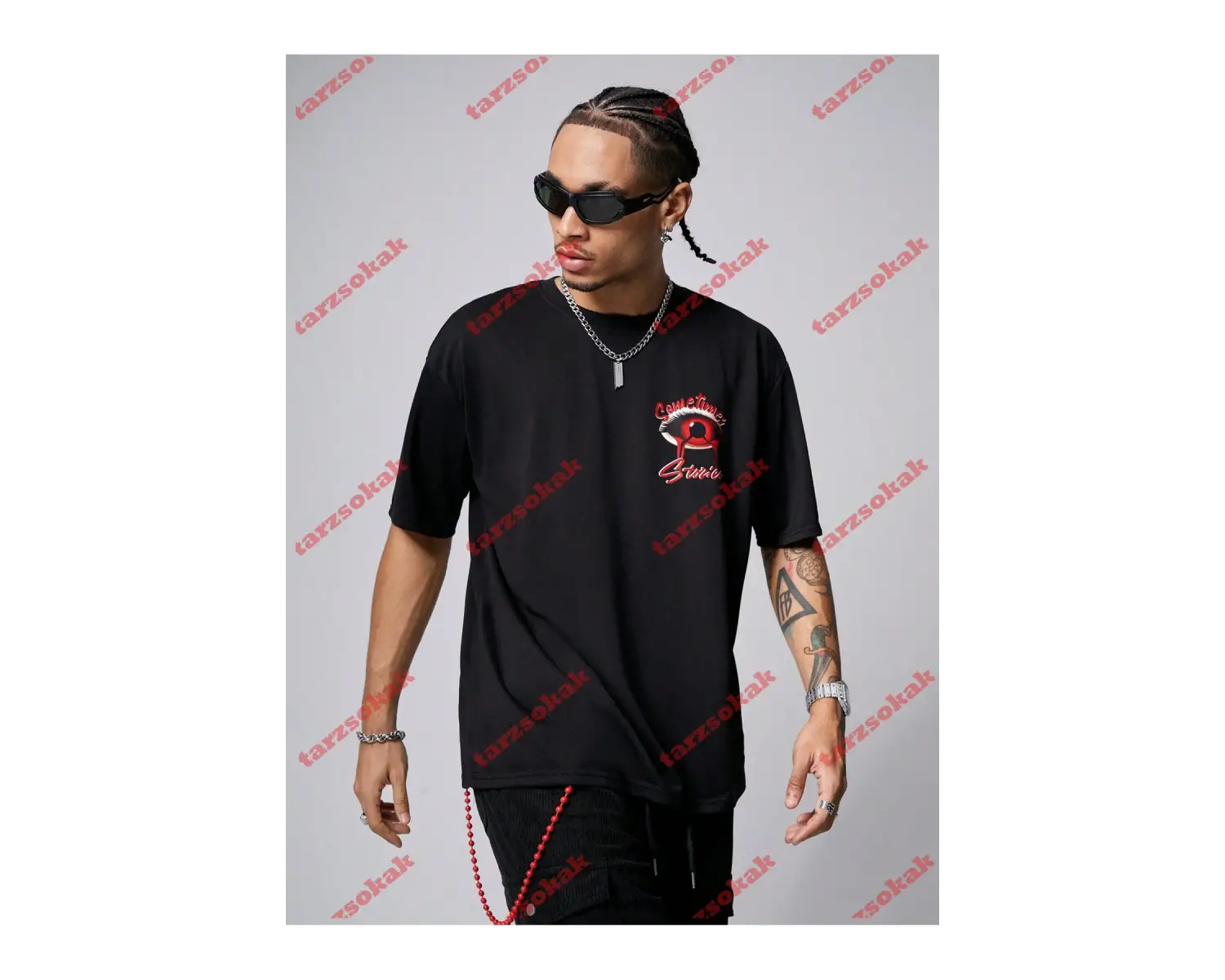 Model 3540 Erkek Yazlık Yuvarlak Yaka Kısa Kollu Günlük Tişört, Yaz