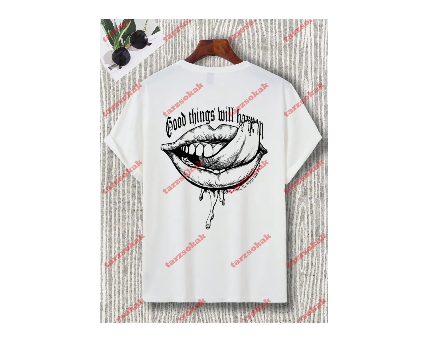 Model 3541 Erkek Yazlık Yuvarlak Yaka Kısa Kollu Günlük Tişört, Yaz