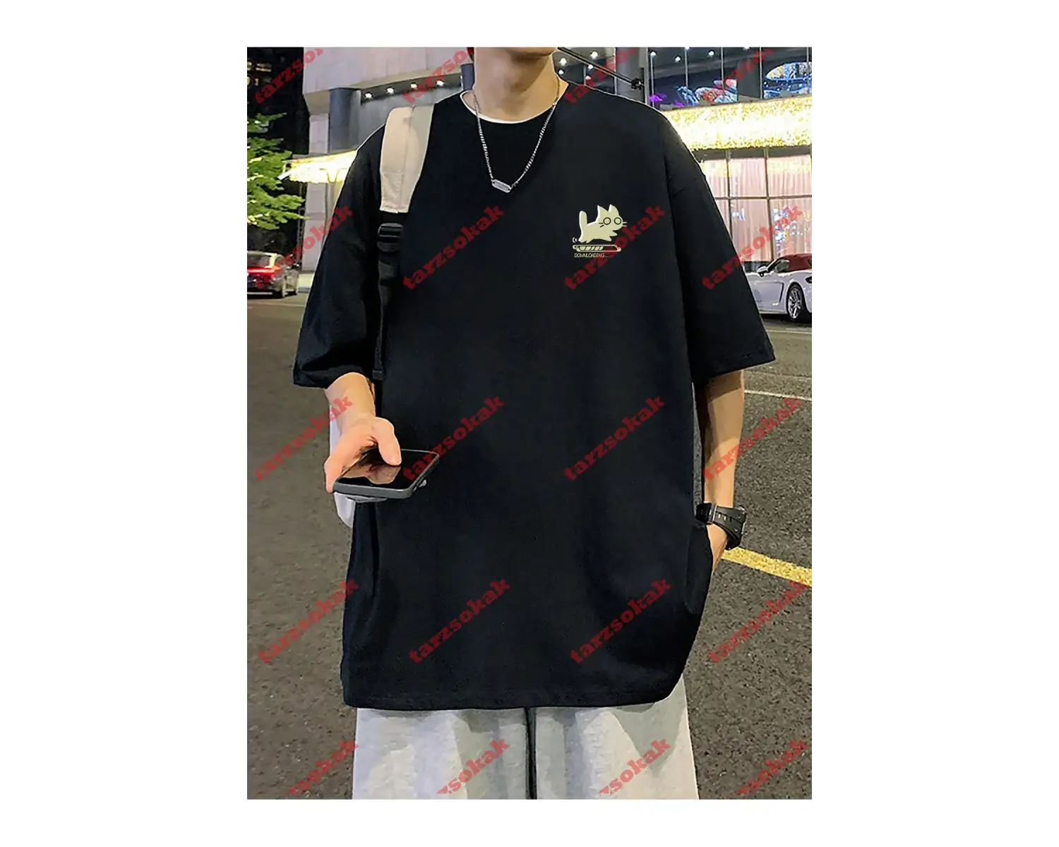 Model 3542 Erkek Yazlık Yuvarlak Yaka Kısa Kollu Günlük Tişört, Yaz