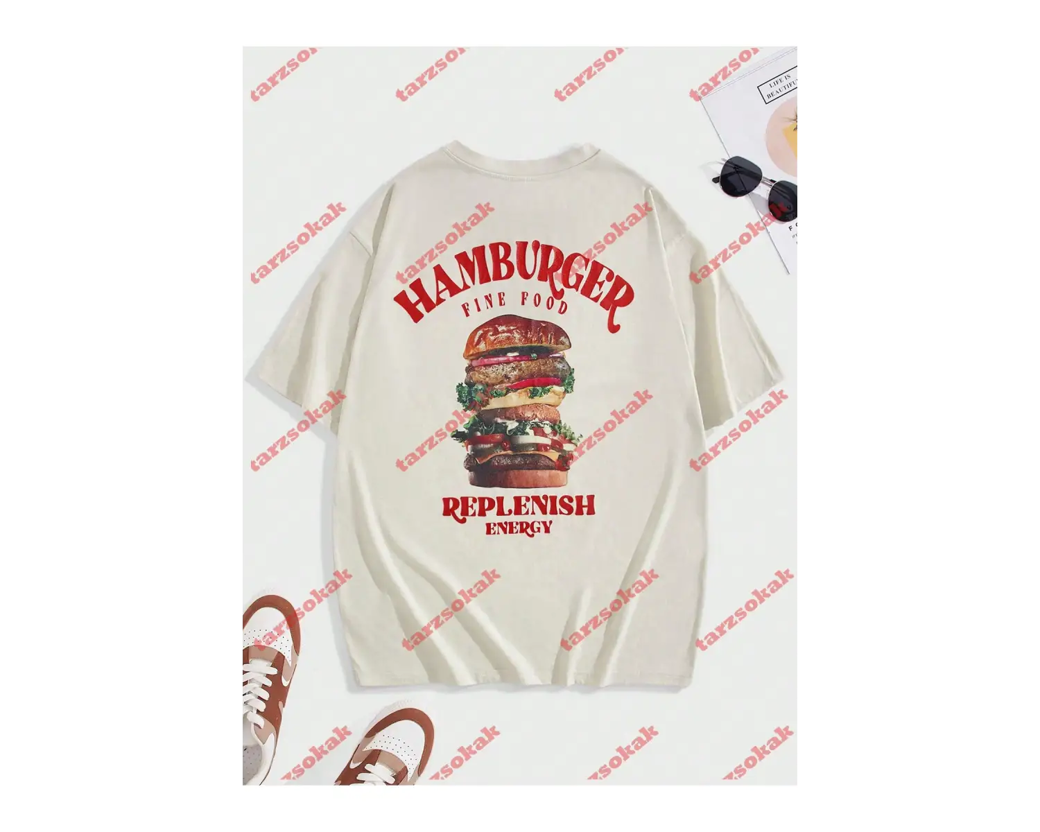 Model 3546 Erkek Yazlık Yuvarlak Yaka Kısa Kollu Günlük Tişört, Yaz