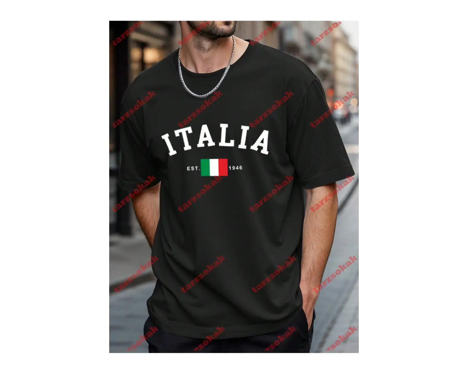 Model 3547 Erkek Yazlık Yuvarlak Yaka Kısa Kollu Günlük Tişört, Yaz