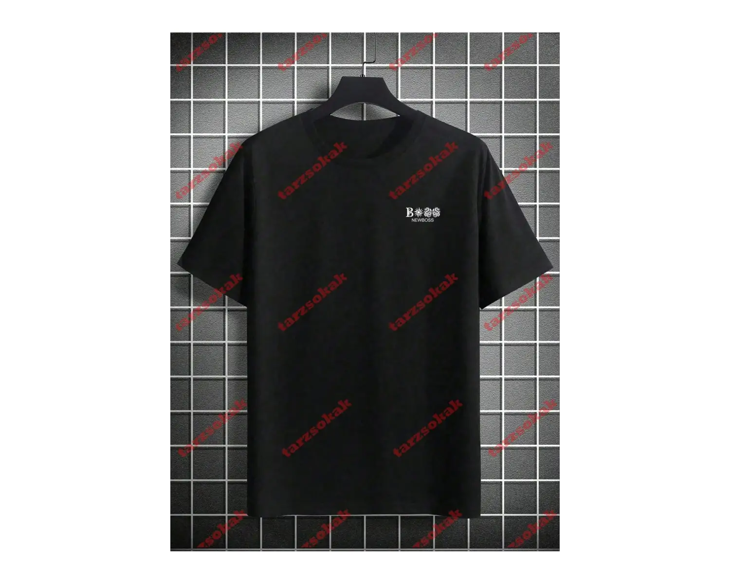 Model 3551 Erkek Yazlık Yuvarlak Yaka Kısa Kollu Günlük Tişört, Yaz