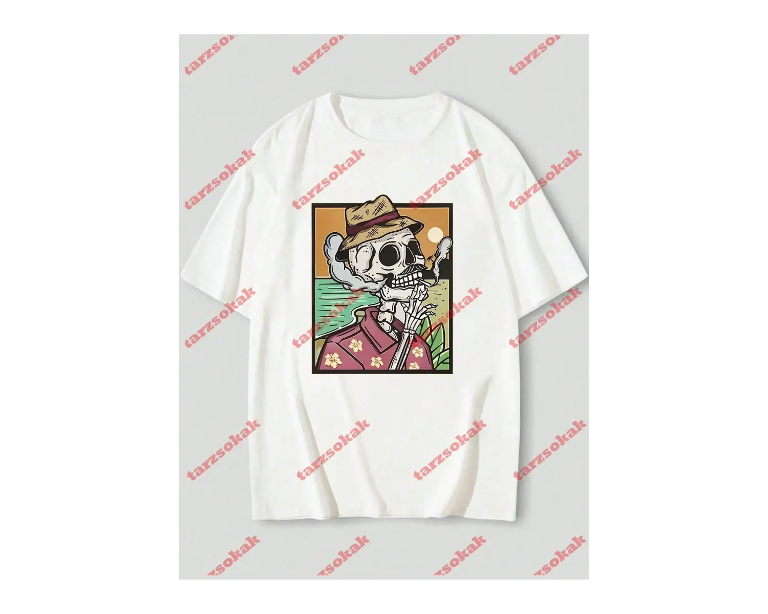 Model 3555 Erkek Yazlık Yuvarlak Yaka Kısa Kollu Günlük Tişört, Yaz