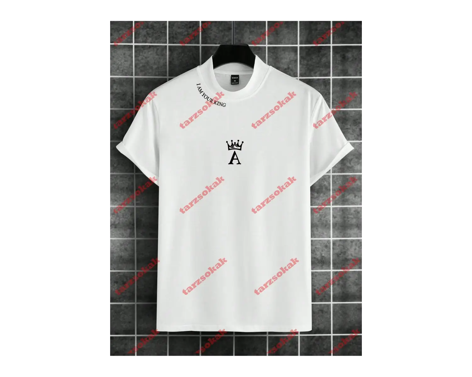 Model 3556 Erkek Yazlık Yuvarlak Yaka Kısa Kollu Günlük Tişört, Yaz