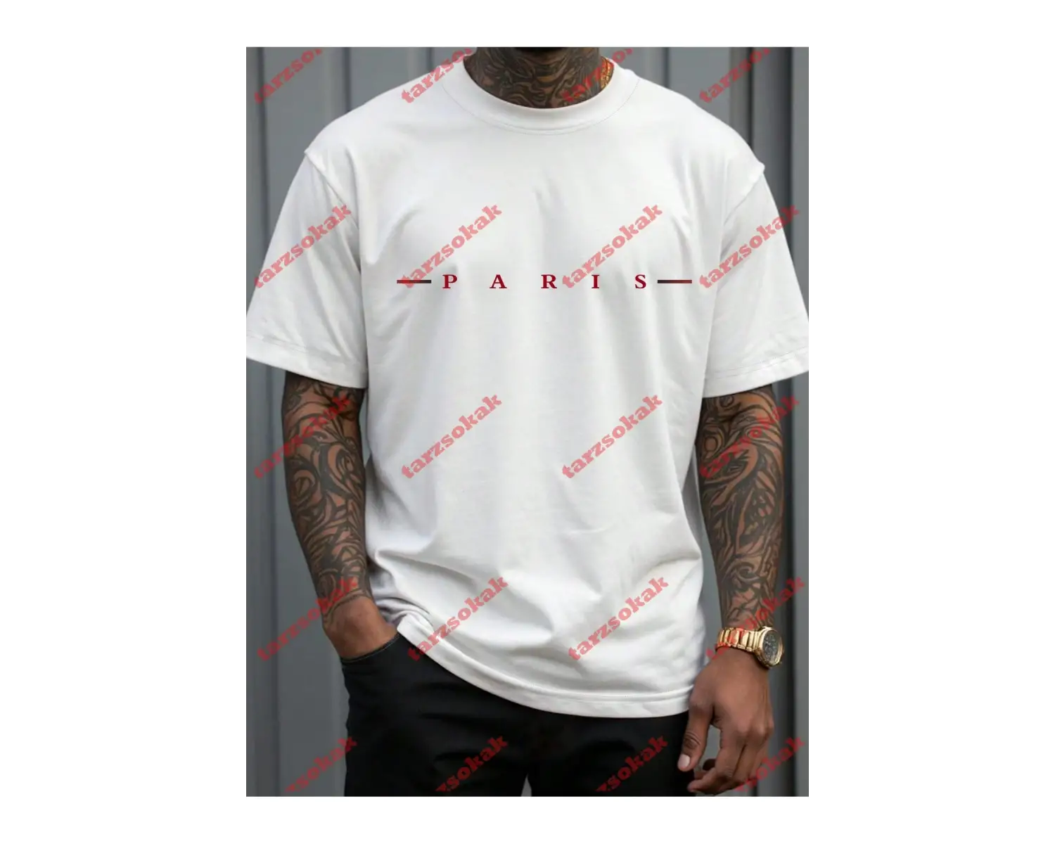 Model 3563 Erkek Yazlık Yuvarlak Yaka Kısa Kollu Günlük Tişört, Yaz