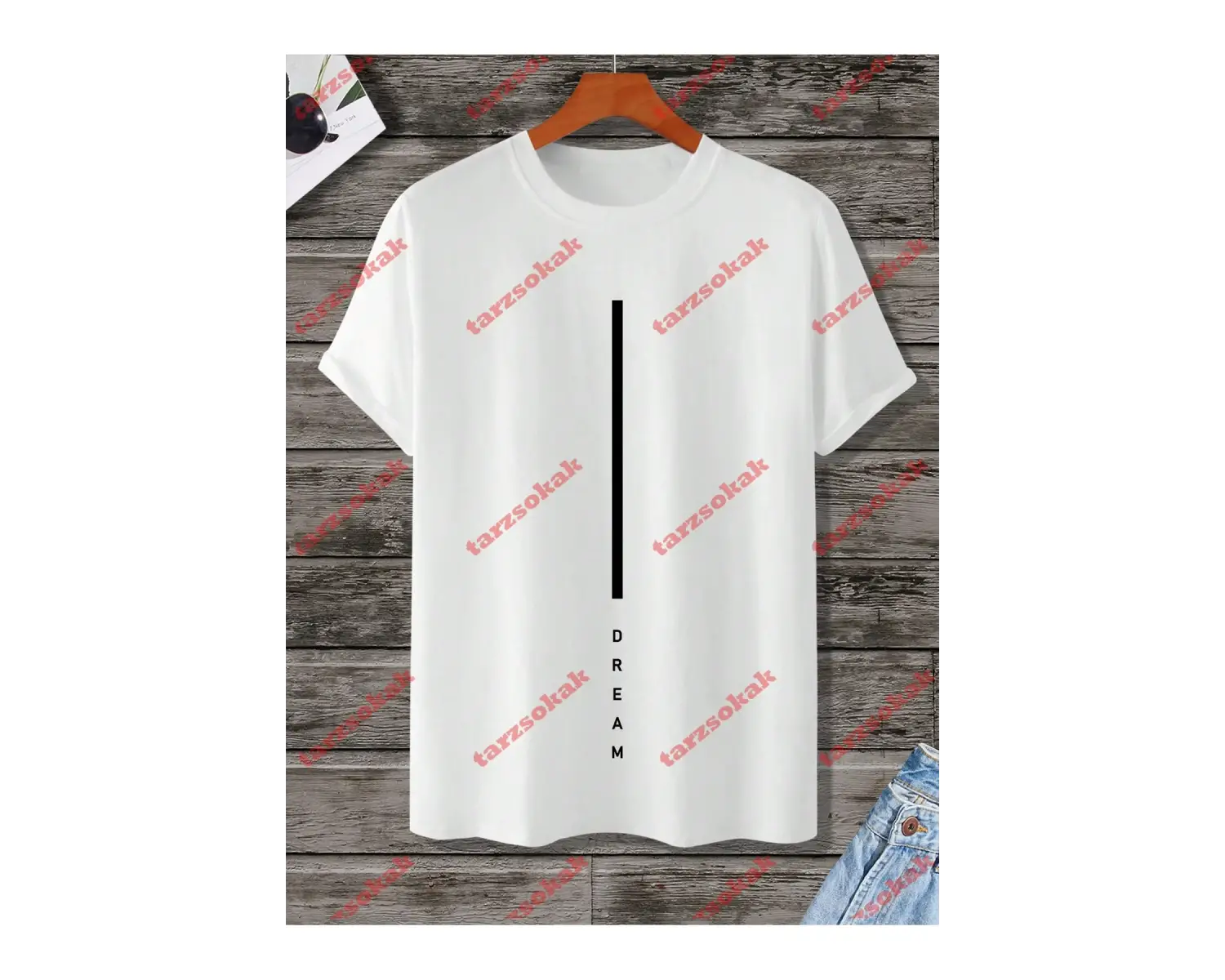 Model 3564 Erkek Yazlık Yuvarlak Yaka Kısa Kollu Günlük Tişört, Yaz