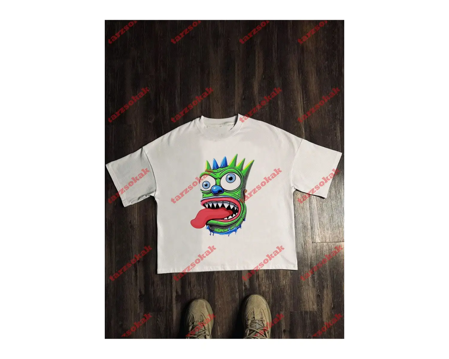 Model 3571 Erkek Yazlık Yuvarlak Yaka Kısa Kollu Günlük Tişört, Yaz