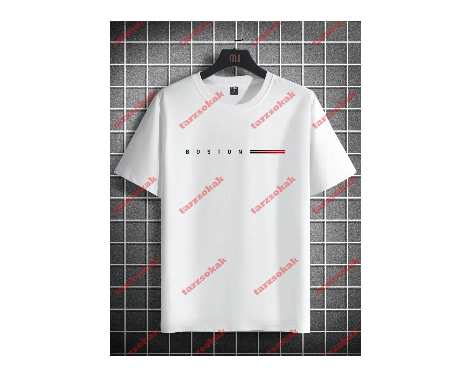 Model 3584 Erkek Yazlık Yuvarlak Yaka Kısa Kollu Günlük Tişört, Yaz