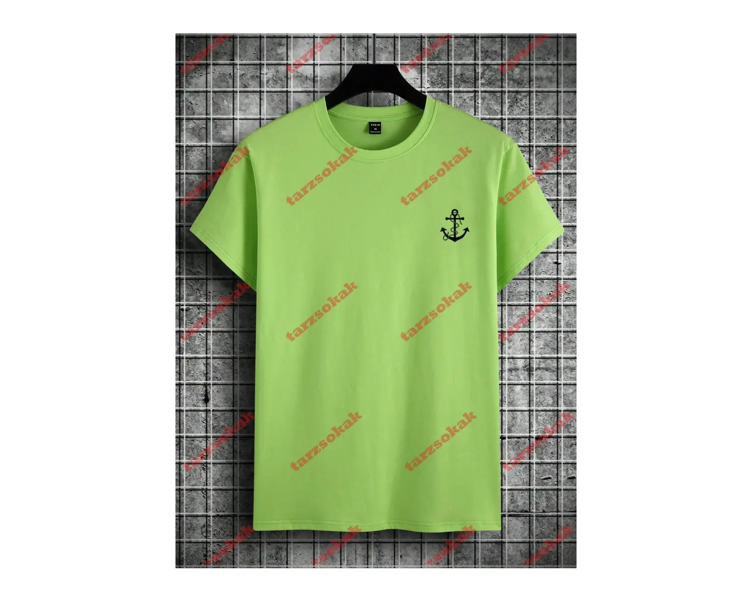 Model 3585 Erkek Yazlık Yuvarlak Yaka Kısa Kollu Günlük Tişört, Yaz