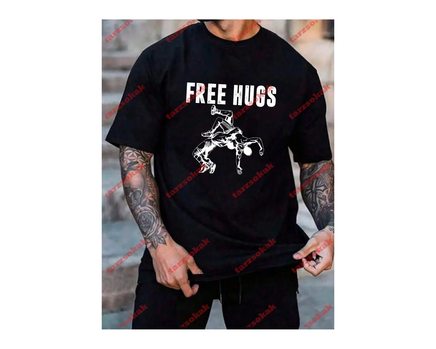 Model 3587 Erkek Yazlık Yuvarlak Yaka Kısa Kollu Günlük Tişört, Yaz