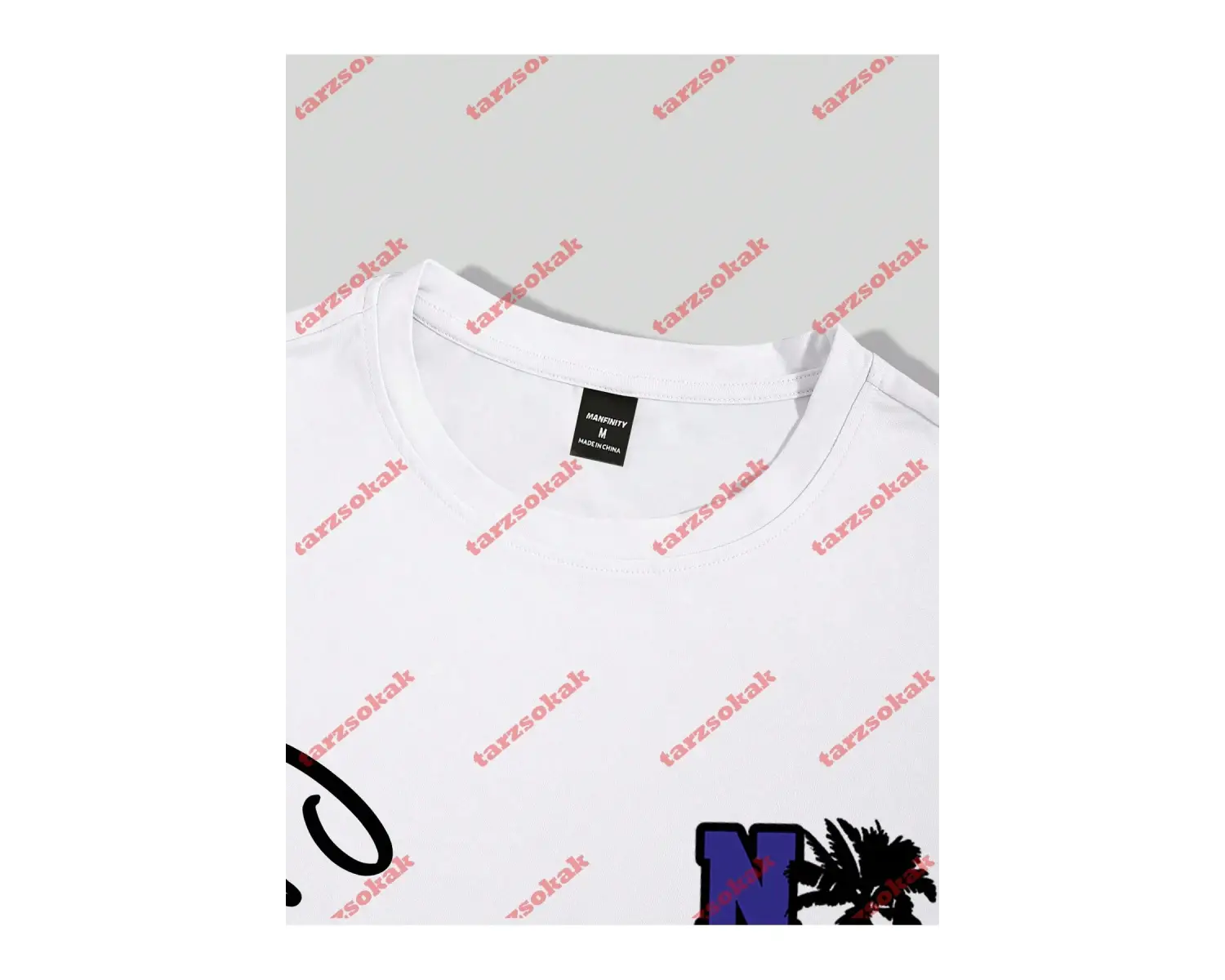 Model 3594 Erkek Yazlık Yuvarlak Yaka Kısa Kollu Günlük Tişört, Yaz