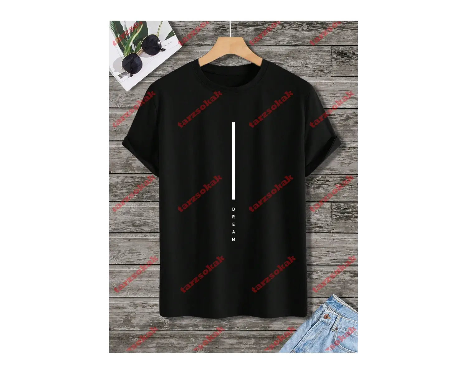 Model 3598 Erkek Yazlık Yuvarlak Yaka Kısa Kollu Günlük Tişört, Yaz