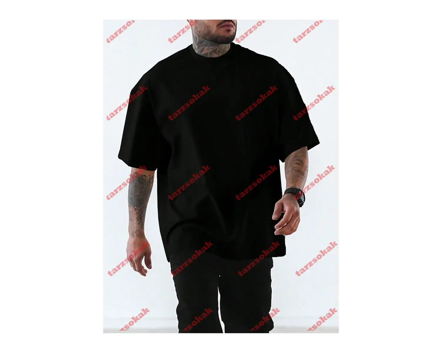 Model 3602 Erkek Yazlık Yuvarlak Yaka Kısa Kollu Günlük Tişört, Yaz