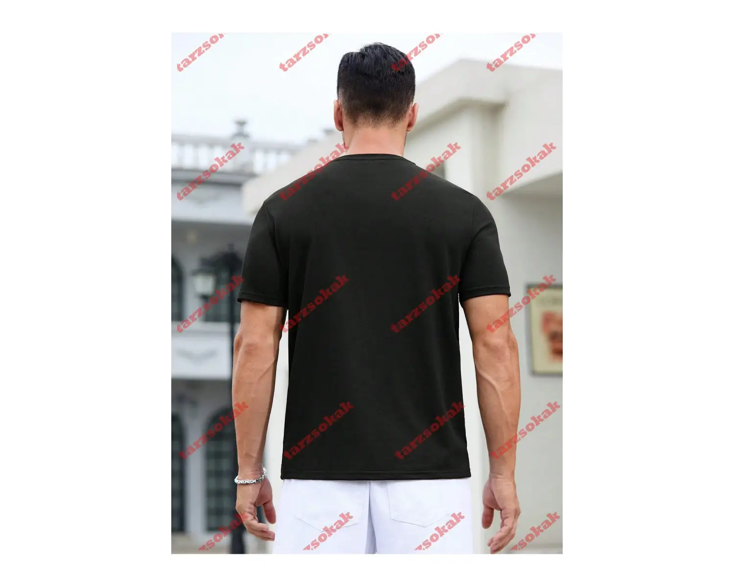 Model 3611 Erkek Yazlık Yuvarlak Yaka Kısa Kollu Günlük Tişört, Yaz