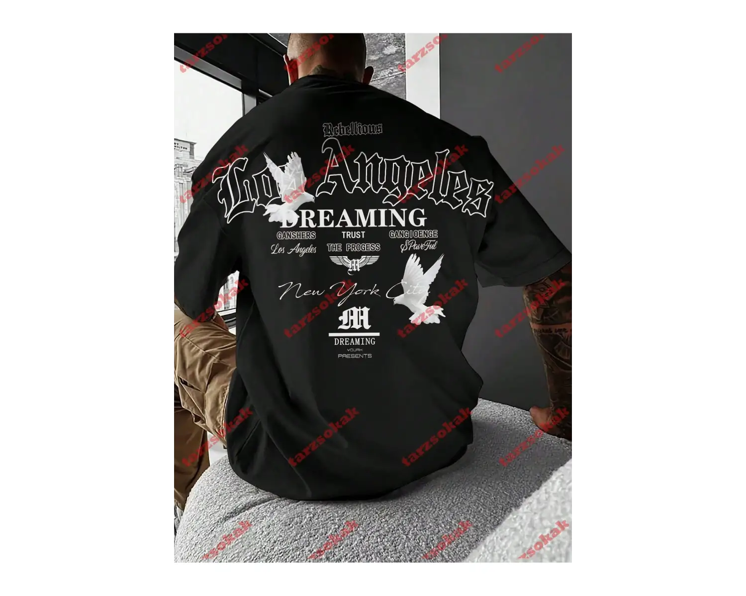 Model 3618 Erkek Yazlık Yuvarlak Yaka Kısa Kollu Günlük Tişört, Yaz