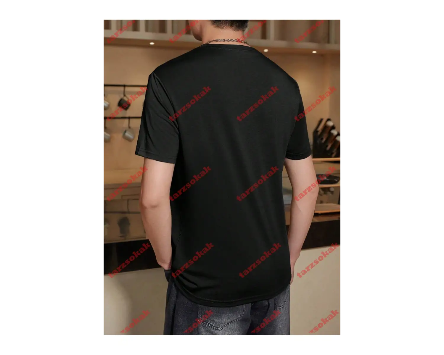 Model 3622 Erkek Yazlık Yuvarlak Yaka Kısa Kollu Günlük Tişört, Yaz