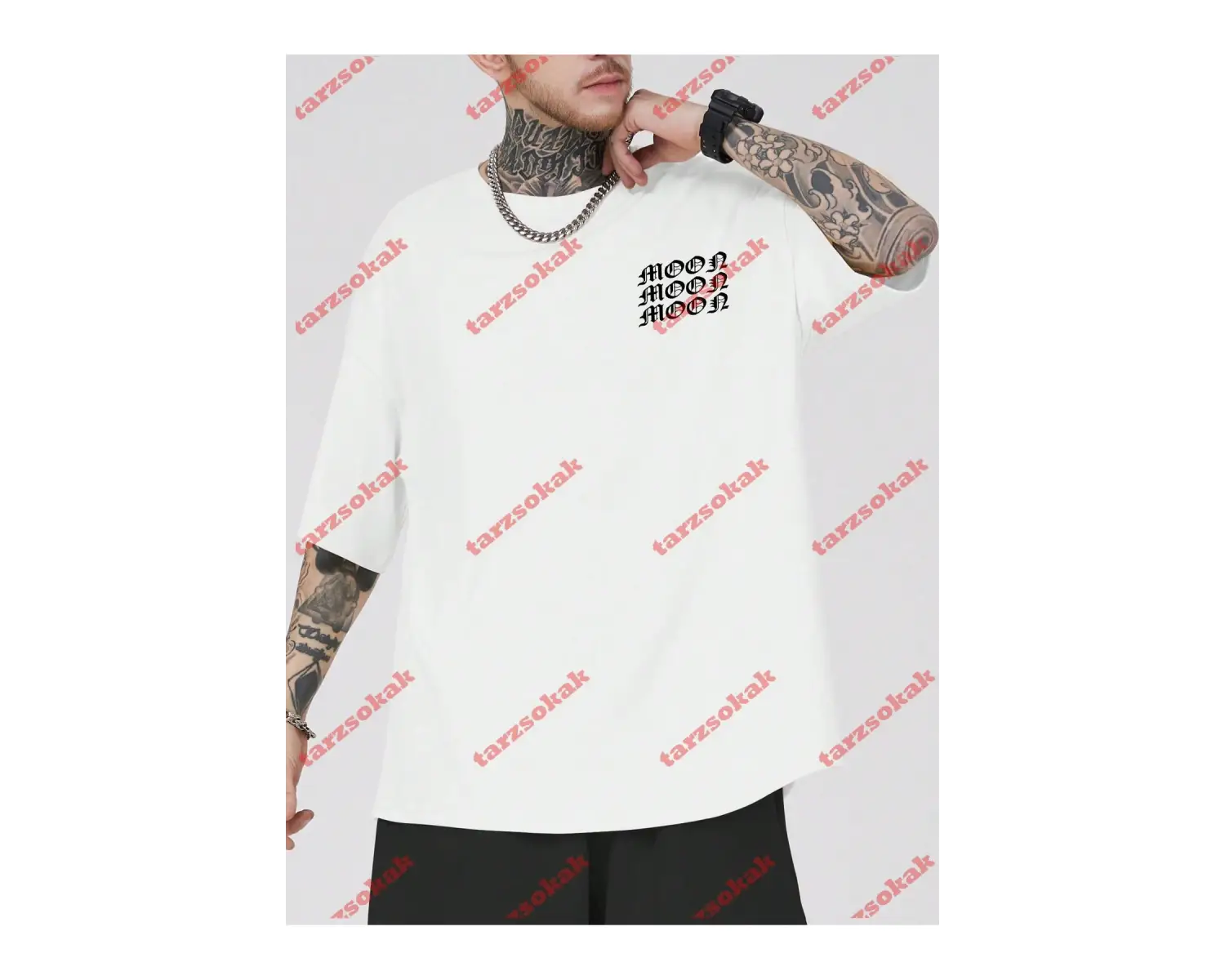 Model 3623 Erkek Yazlık Yuvarlak Yaka Kısa Kollu Günlük Tişört, Yaz