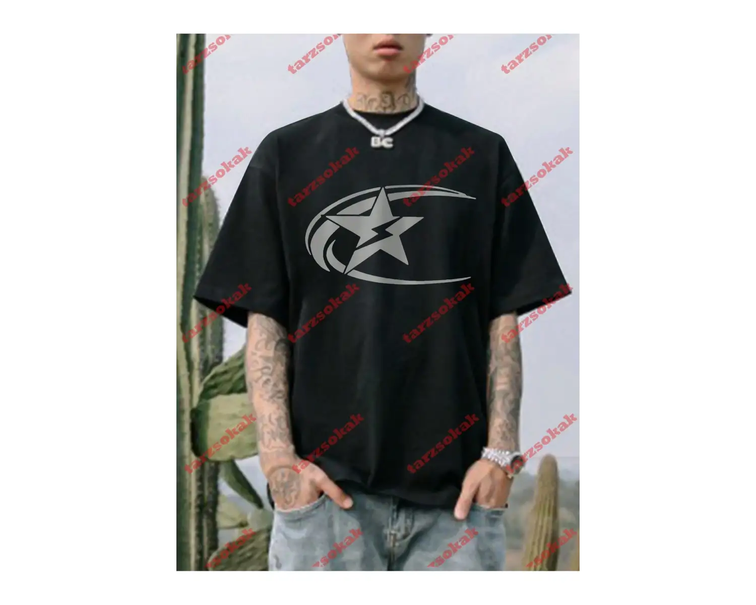 Model 3629 Erkek Yazlık Yuvarlak Yaka Kısa Kollu Günlük Tişört, Yaz