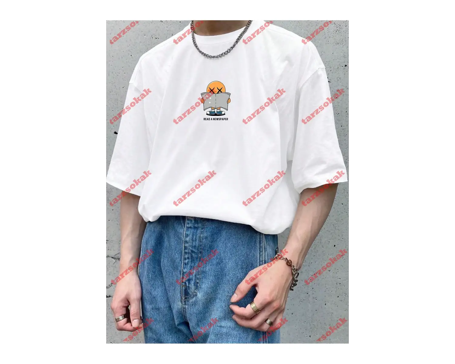 Model 3640 Erkek Yazlık Yuvarlak Yaka Kısa Kollu Günlük Tişört, Yaz