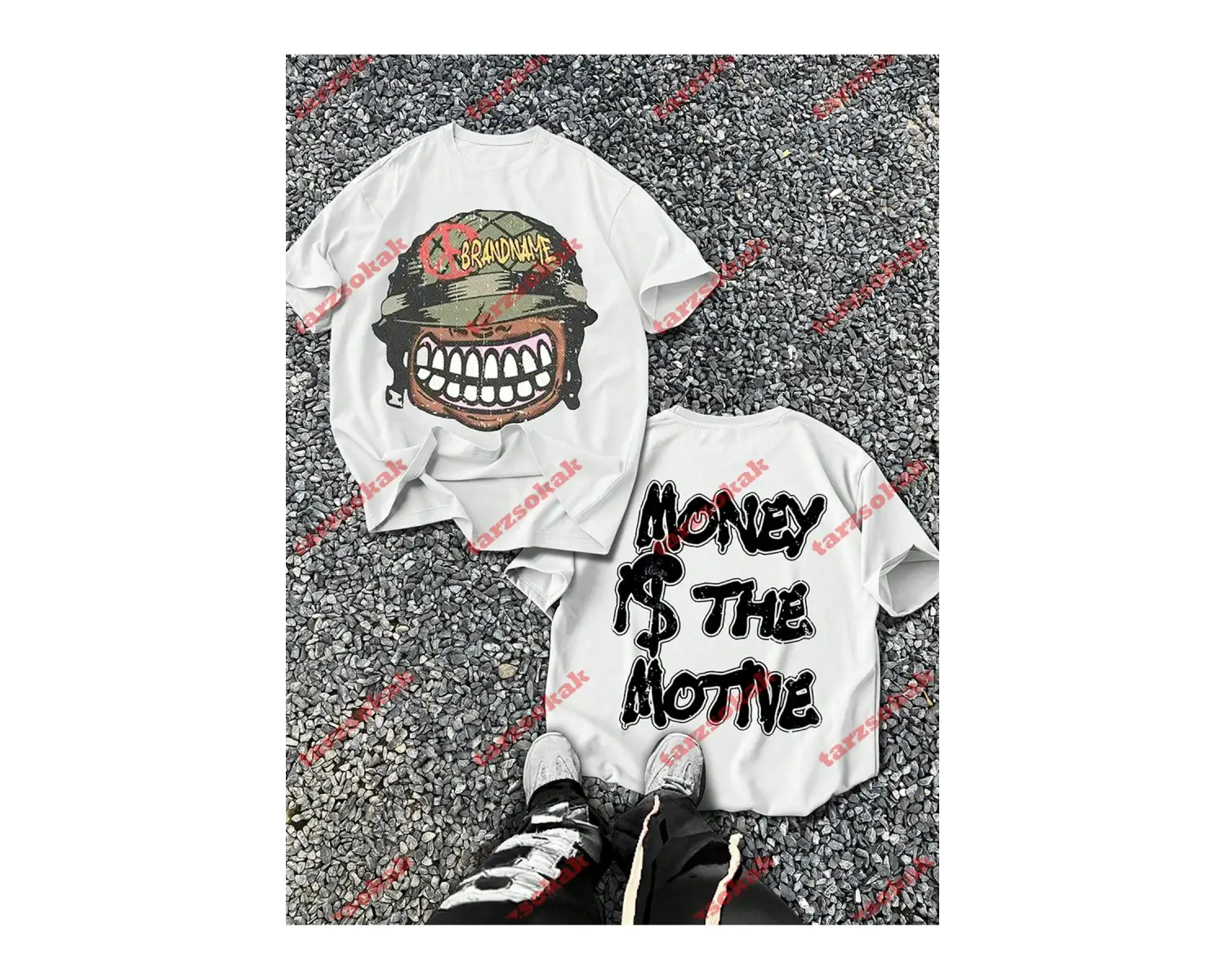 Model 3641 Erkek Yazlık Yuvarlak Yaka Kısa Kollu Günlük Tişört, Yaz