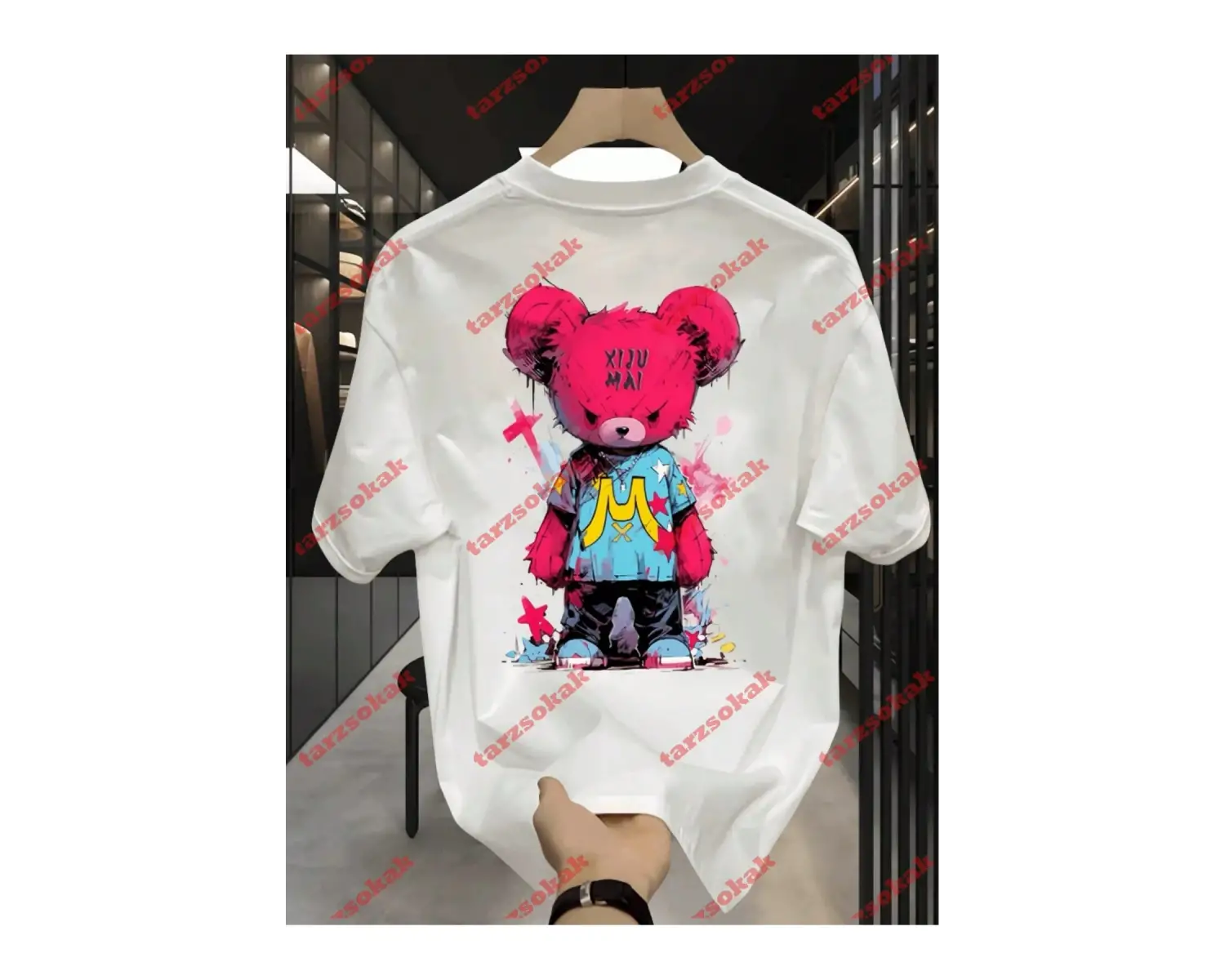 Model 3642 Erkek Yazlık Yuvarlak Yaka Kısa Kollu Günlük Tişört, Yaz