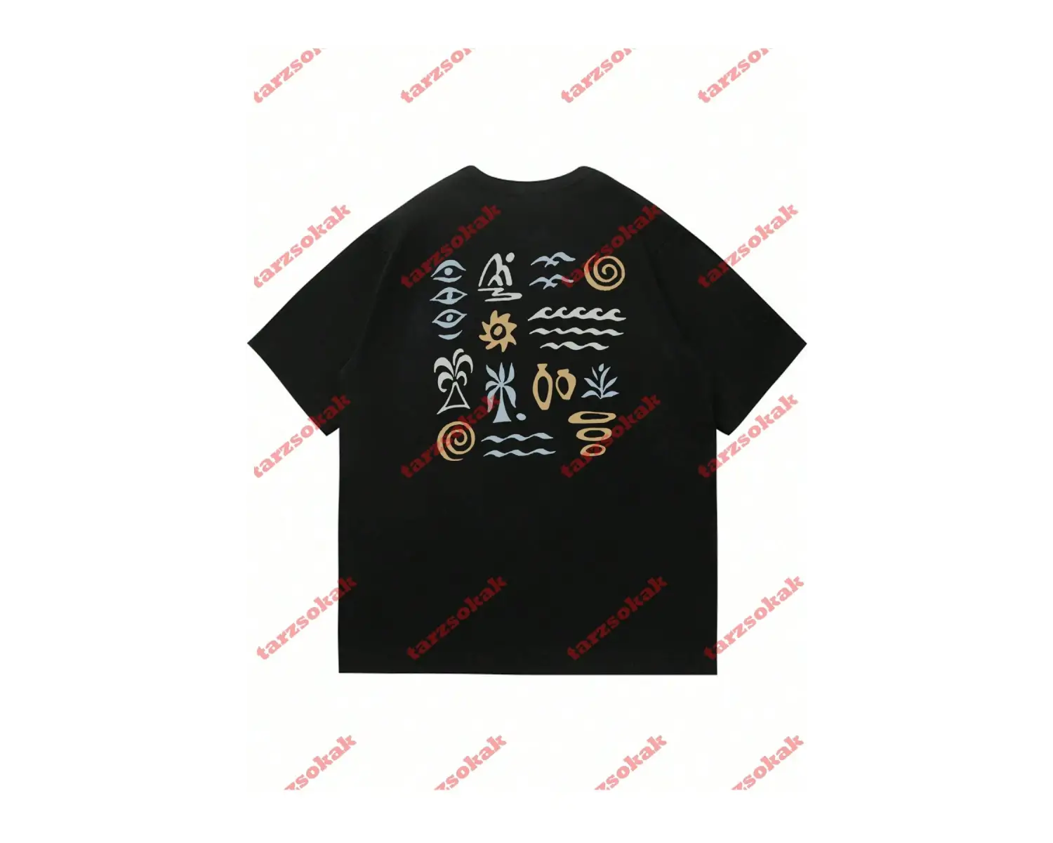 Model 3645 Erkek Yazlık Yuvarlak Yaka Kısa Kollu Günlük Tişört, Yaz