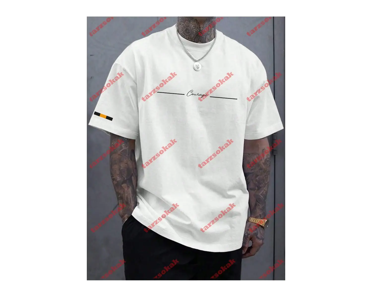 Model 3647 Erkek Yazlık Yuvarlak Yaka Kısa Kollu Günlük Tişört, Yaz