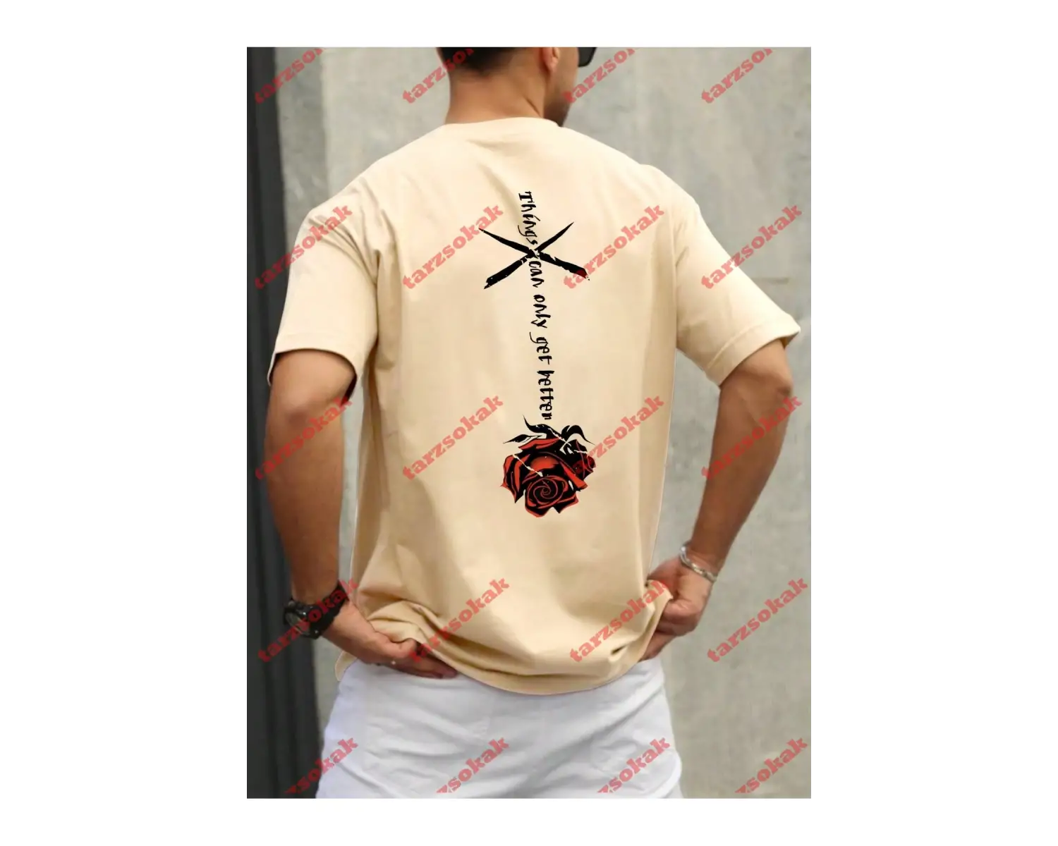 Model 3650 Erkek Yazlık Yuvarlak Yaka Kısa Kollu Günlük Tişört, Yaz