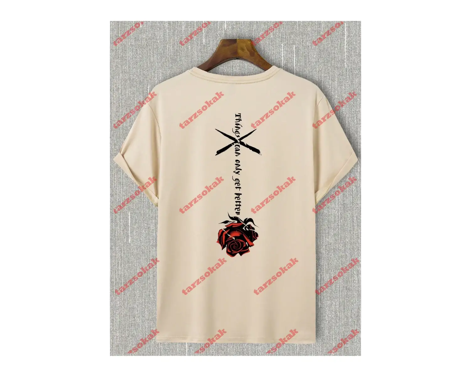 Model 3650 Erkek Yazlık Yuvarlak Yaka Kısa Kollu Günlük Tişört, Yaz