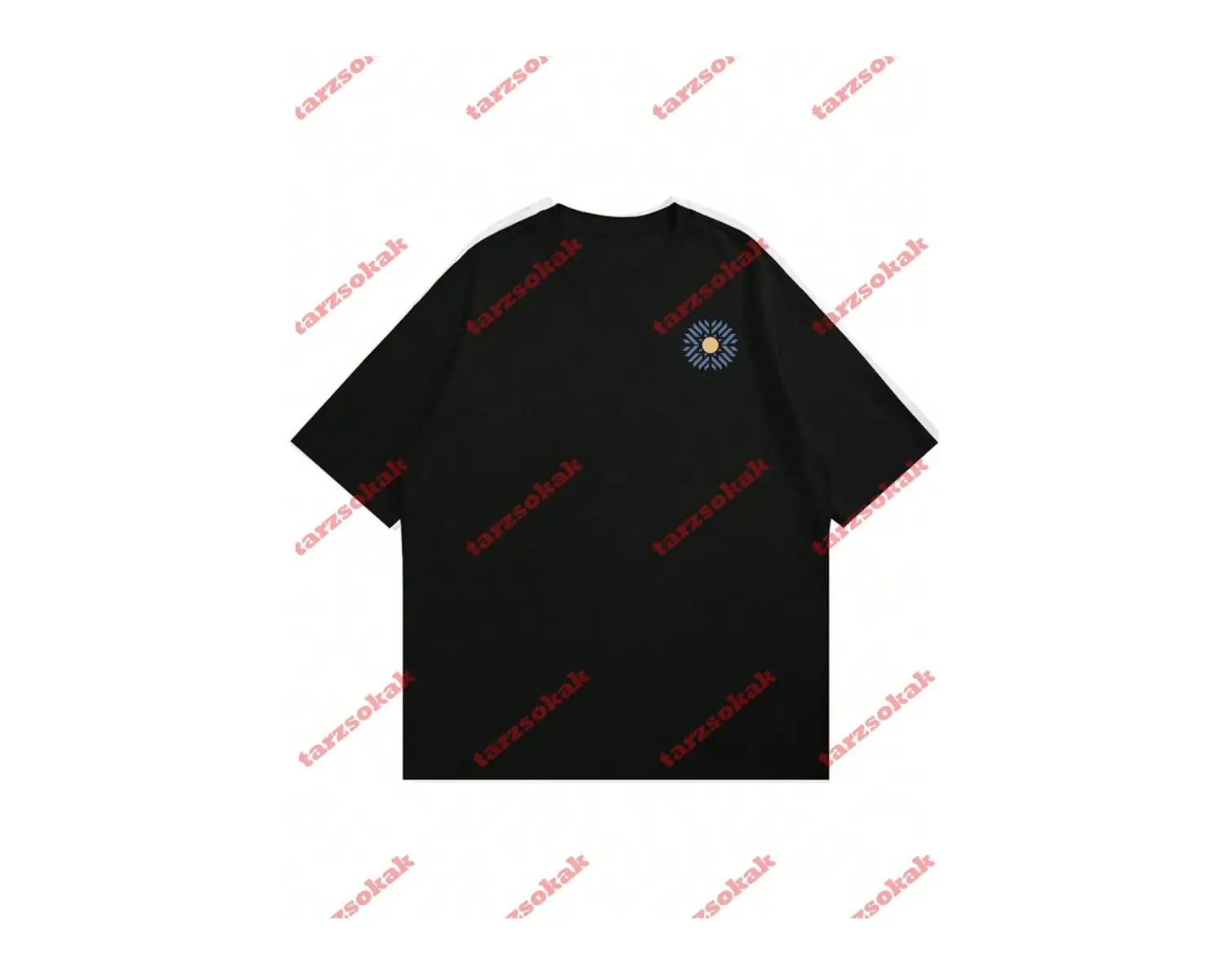 Model 3654 Erkek Yazlık Yuvarlak Yaka Kısa Kollu Günlük Tişört, Yaz