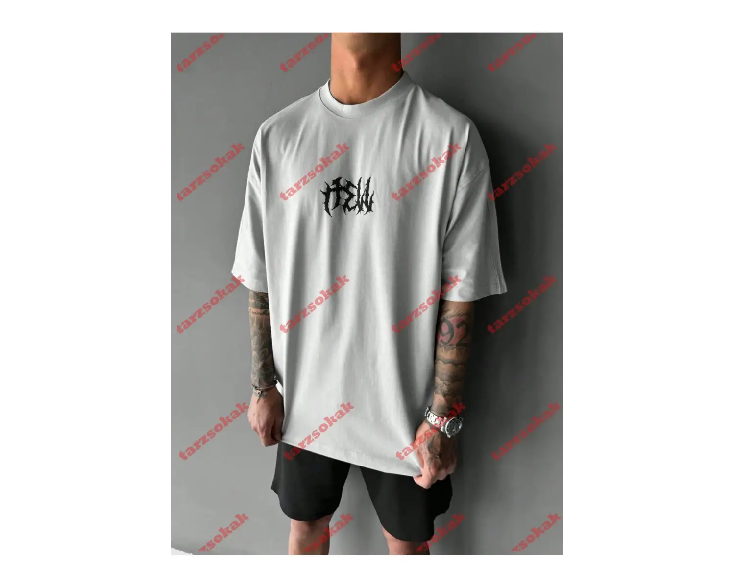 Model 3662 Erkek Yazlık Yuvarlak Yaka Kısa Kollu Günlük Tişört, Yaz