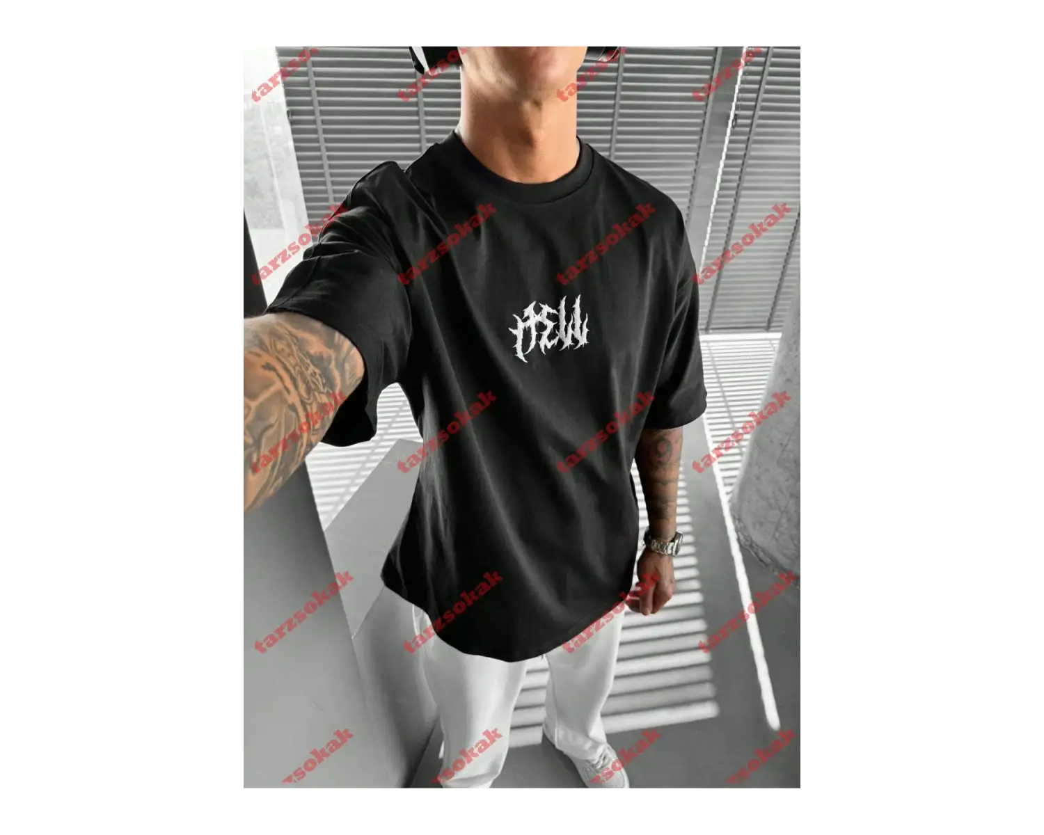 Model 3662 Erkek Yazlık Yuvarlak Yaka Kısa Kollu Günlük Tişört, Yaz