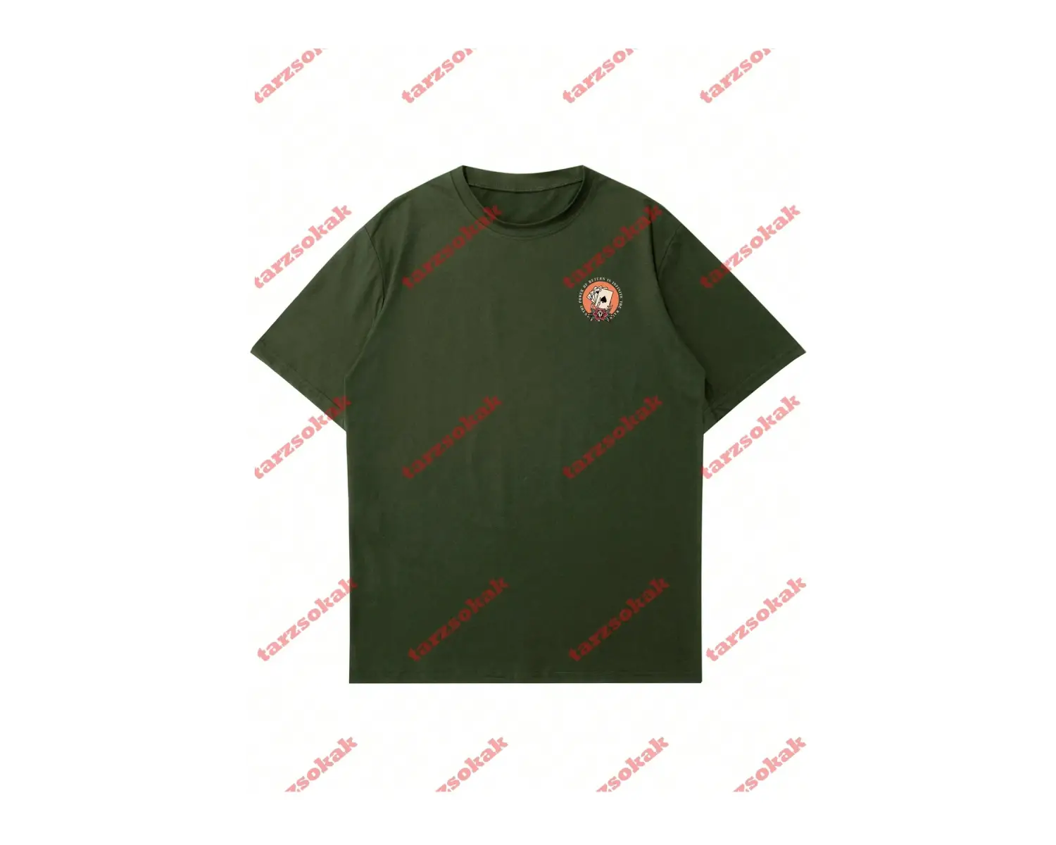 Model 3663 Erkek Yazlık Yuvarlak Yaka Kısa Kollu Günlük Tişört, Yaz