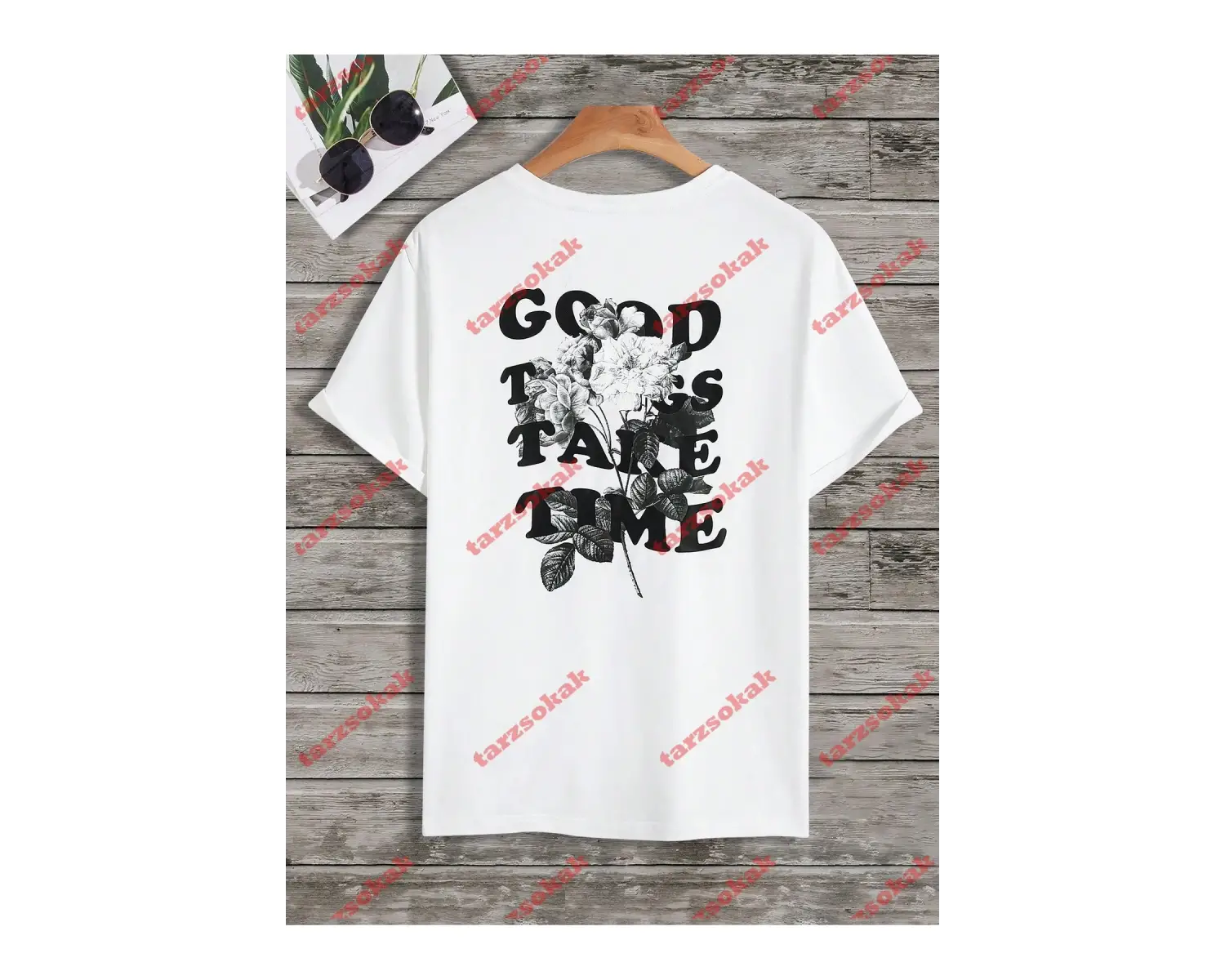 Model 3671 Erkek Yazlık Yuvarlak Yaka Kısa Kollu Günlük Tişört, Yaz