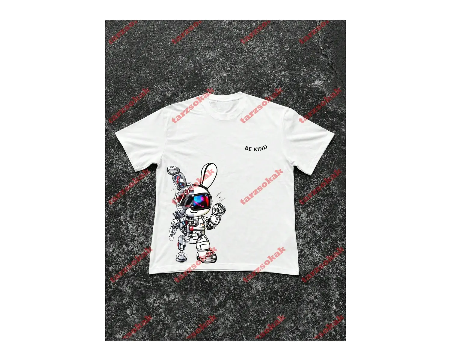 Model 3672 Erkek Yazlık Yuvarlak Yaka Kısa Kollu Günlük Tişört, Yaz