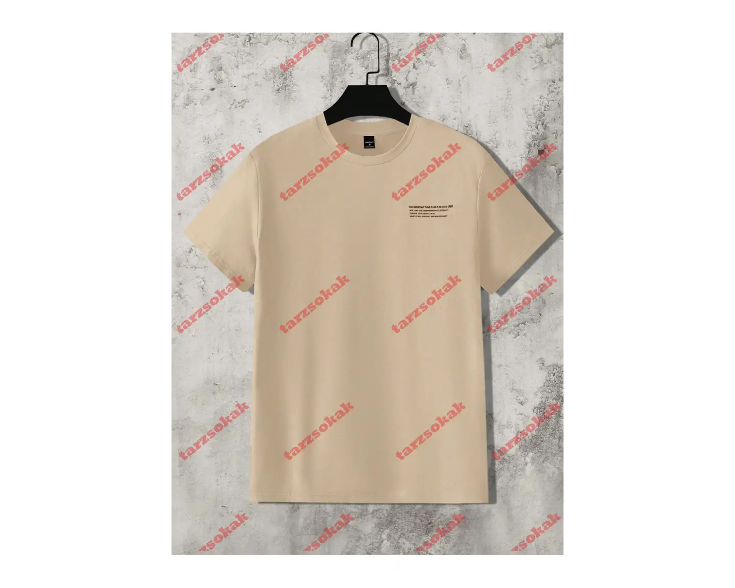 Model 3673 Erkek Yazlık Yuvarlak Yaka Kısa Kollu Günlük Tişört, Yaz