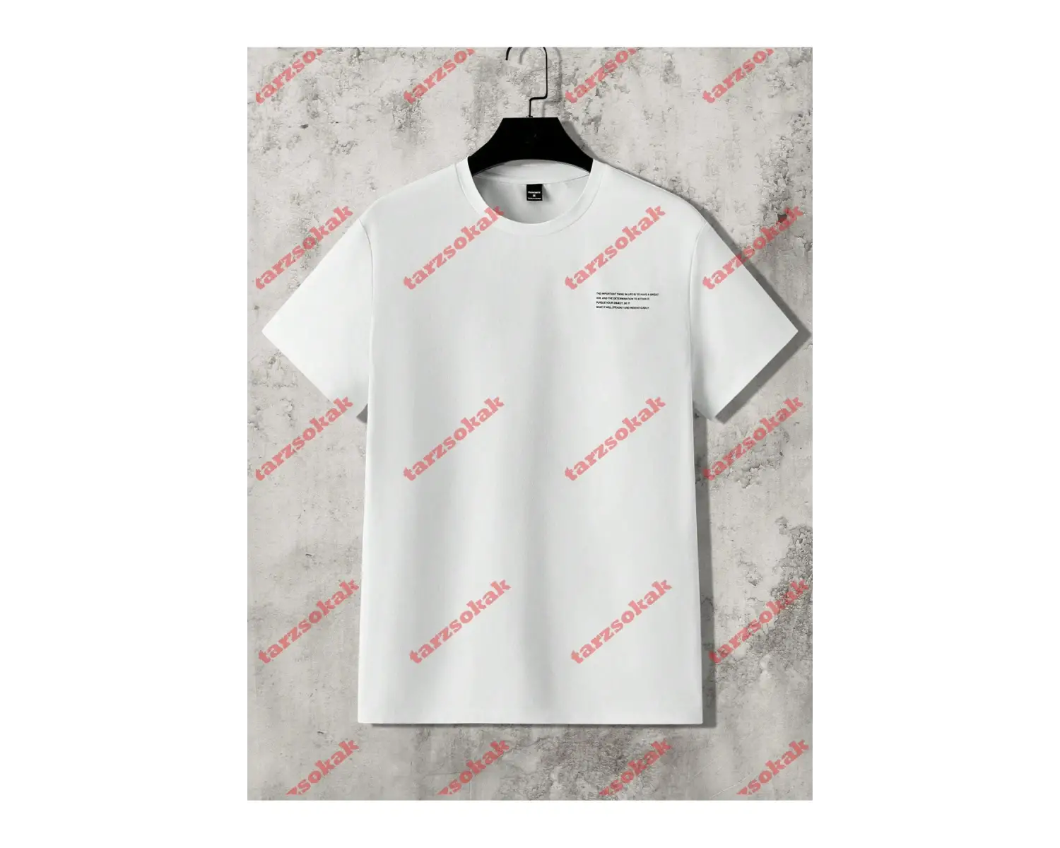 Model 3673 Erkek Yazlık Yuvarlak Yaka Kısa Kollu Günlük Tişört, Yaz