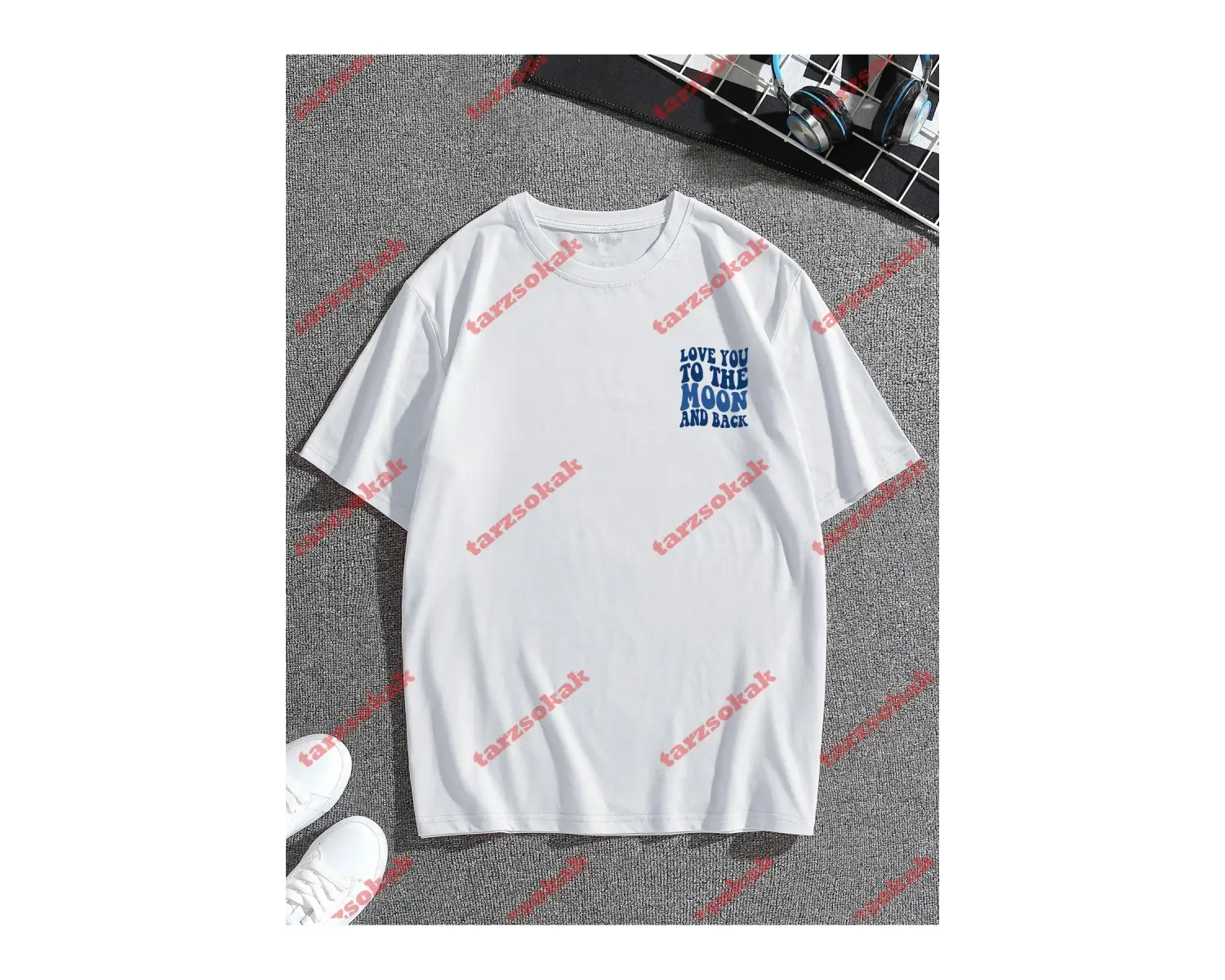 Model 3674 Erkek Yazlık Yuvarlak Yaka Kısa Kollu Günlük Tişört, Yaz