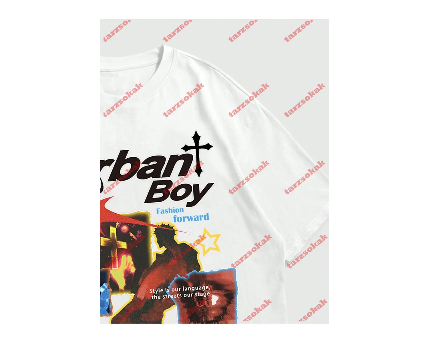 Model 3678 Erkek Yazlık Yuvarlak Yaka Kısa Kollu Günlük Tişört, Yaz