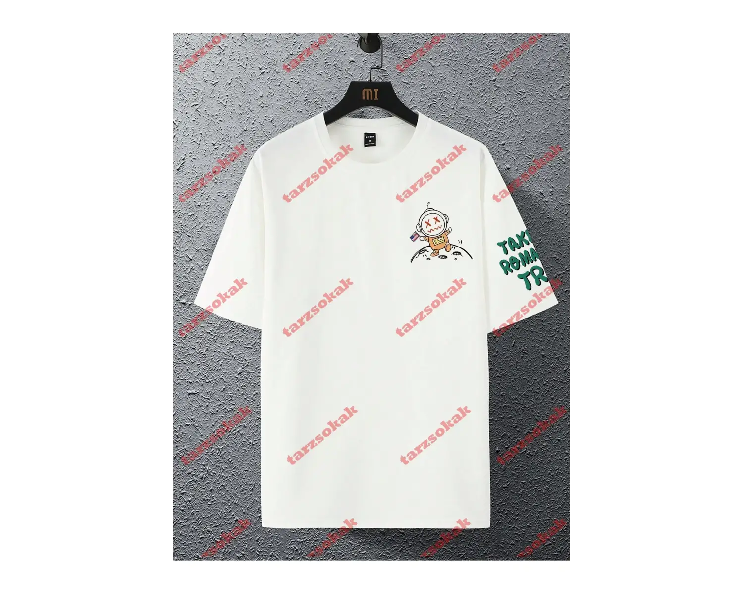 Model 3682 Erkek Yazlık Yuvarlak Yaka Kısa Kollu Günlük Tişört, Yaz